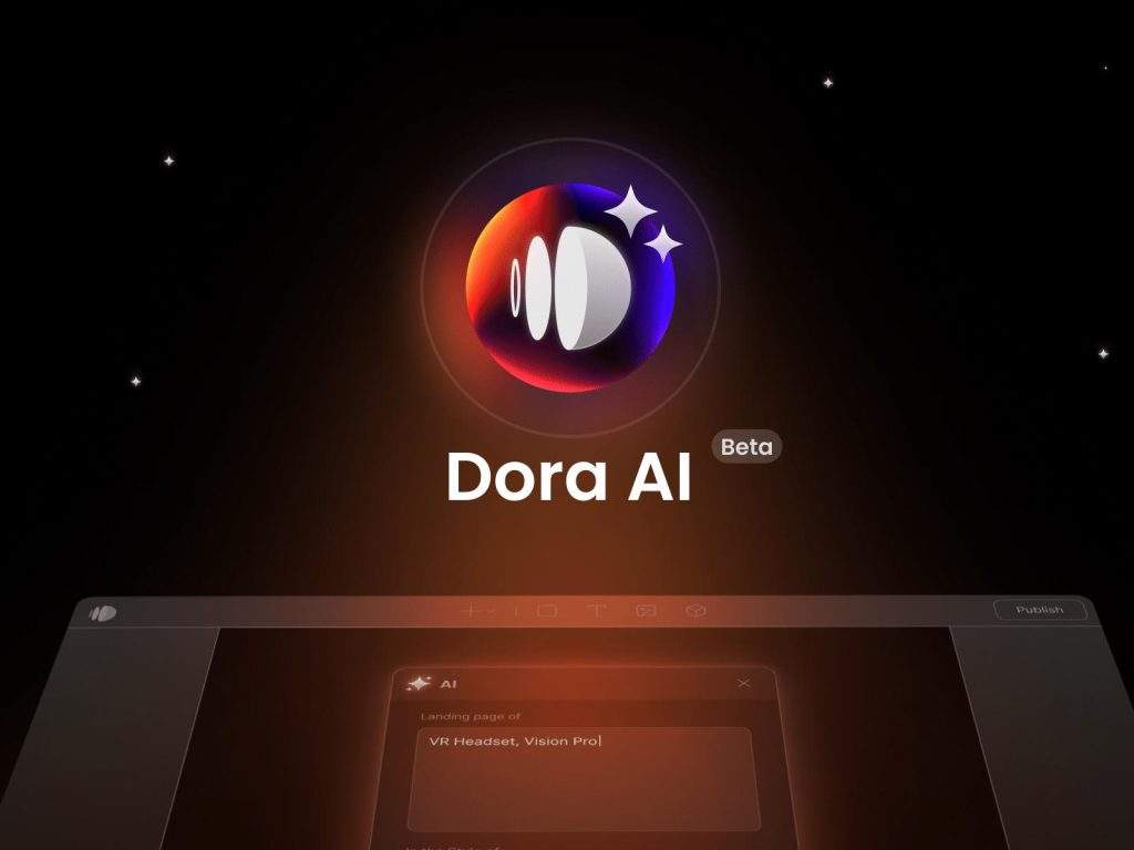 Crea webs con AI usando dora, la nueva aplicación de creación web