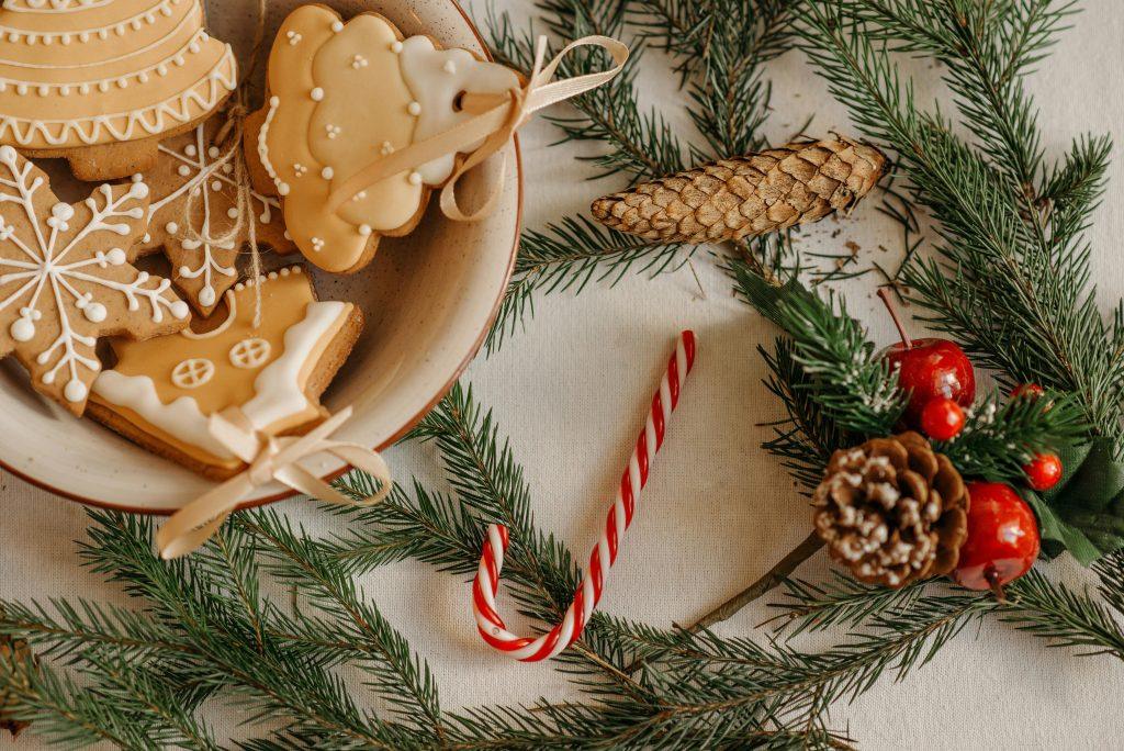 Unas galletas navideñas ofrecidas completamente gratis