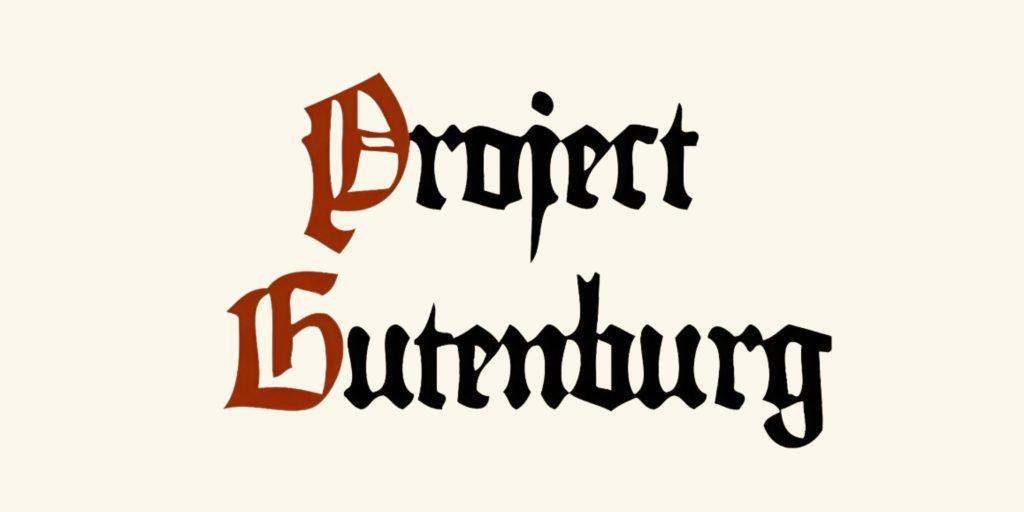 Project Gutenburg web para leer libros gratis online