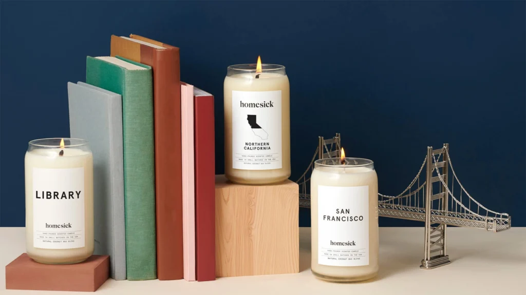 Vela Homesick, un buen regalo para que huela bien la casa.