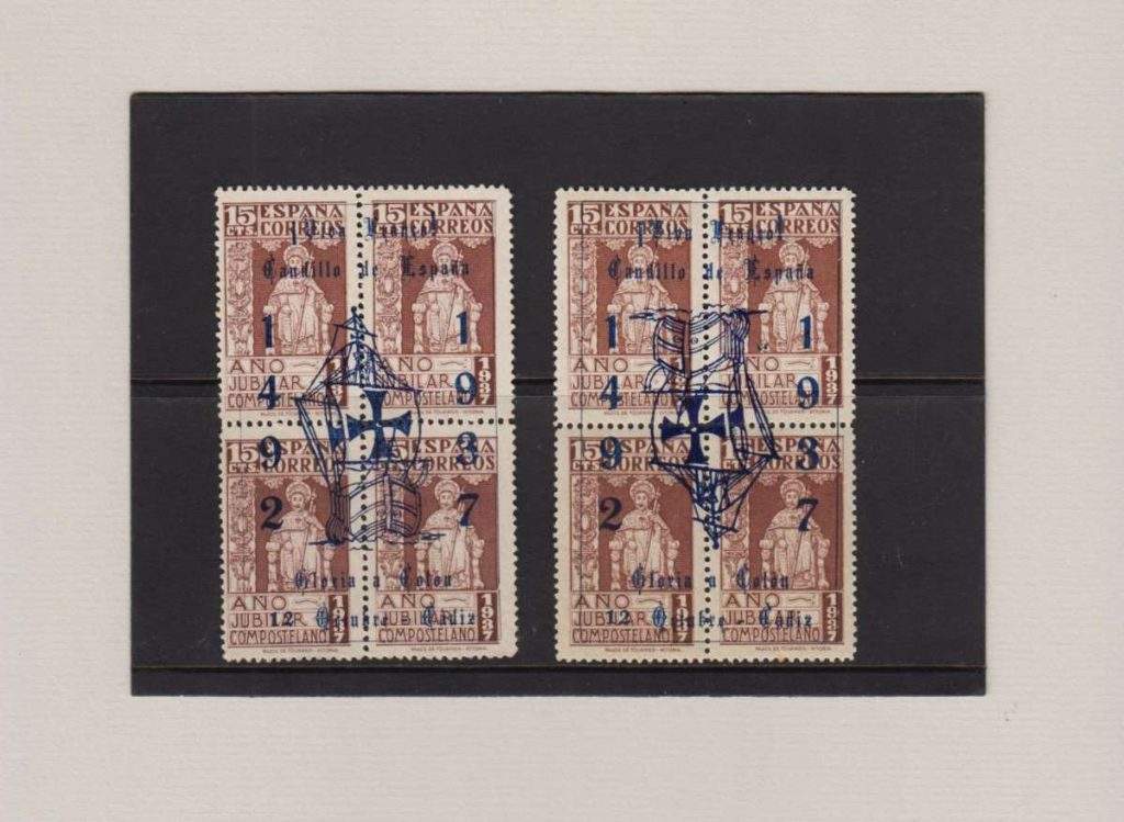 Sello Serie Nacionalista de 1937