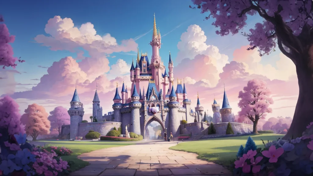 Una imagen del castillo de disney, sacado de una película VHS muy buscada por coleccionistas