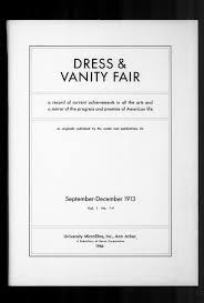 25. Vanity Fair Volumen 1, Número 1 (1913)